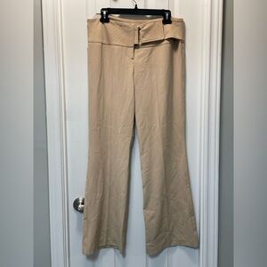 Copper Key Beige Wide-Leg Pants